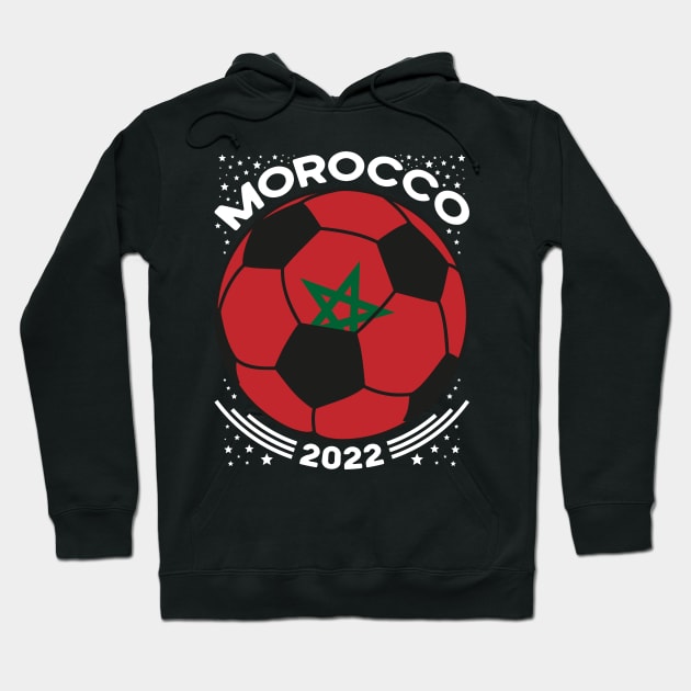 Morocco Flag Soccer Football Team Hoodie by mcoshop